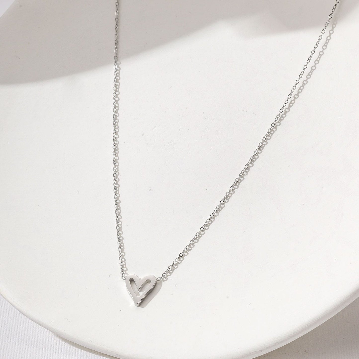 Single Designer Heart Necklace