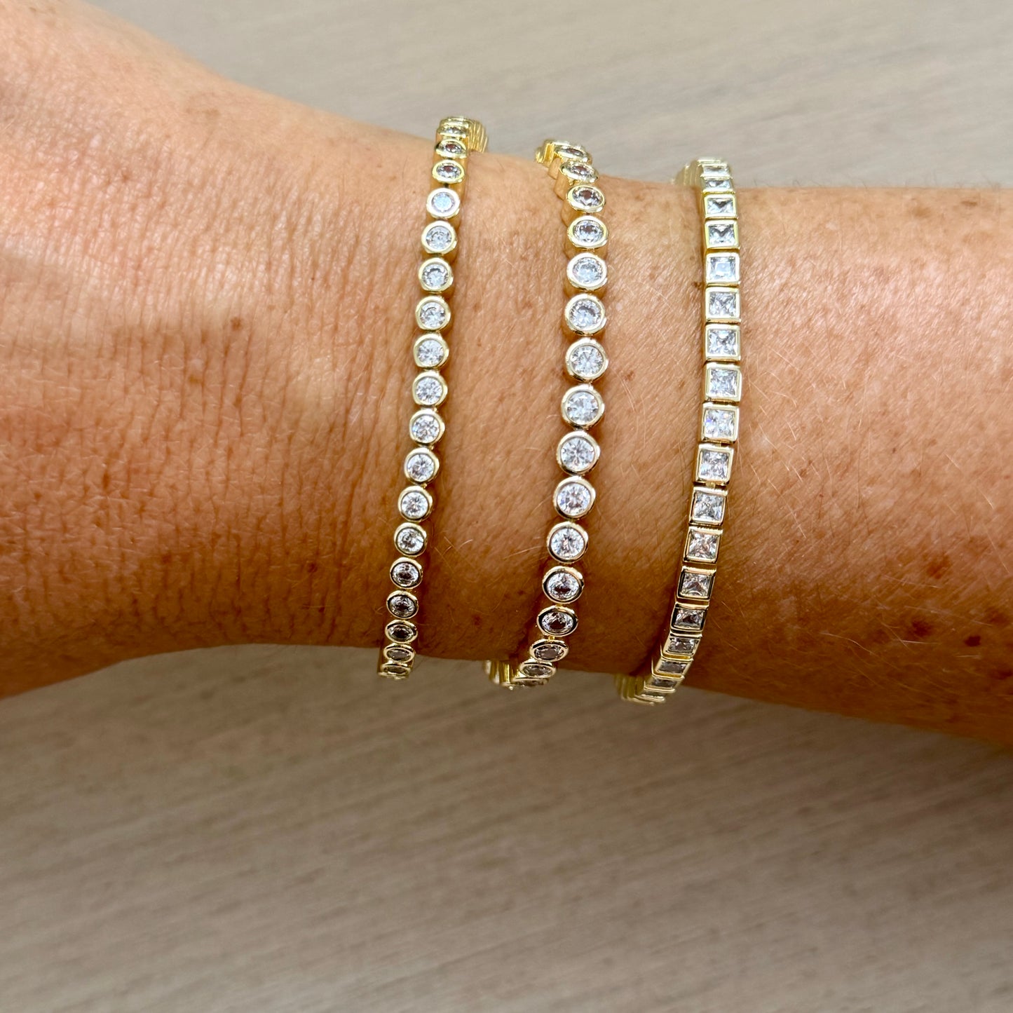Square Tennis Bracelet