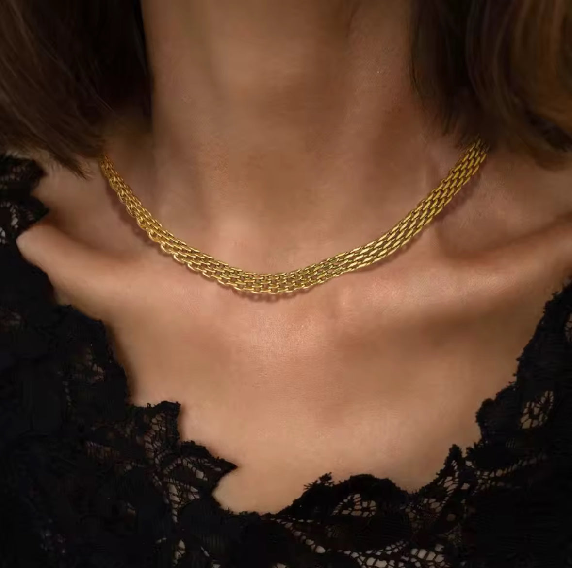 Golden Weave Necklace