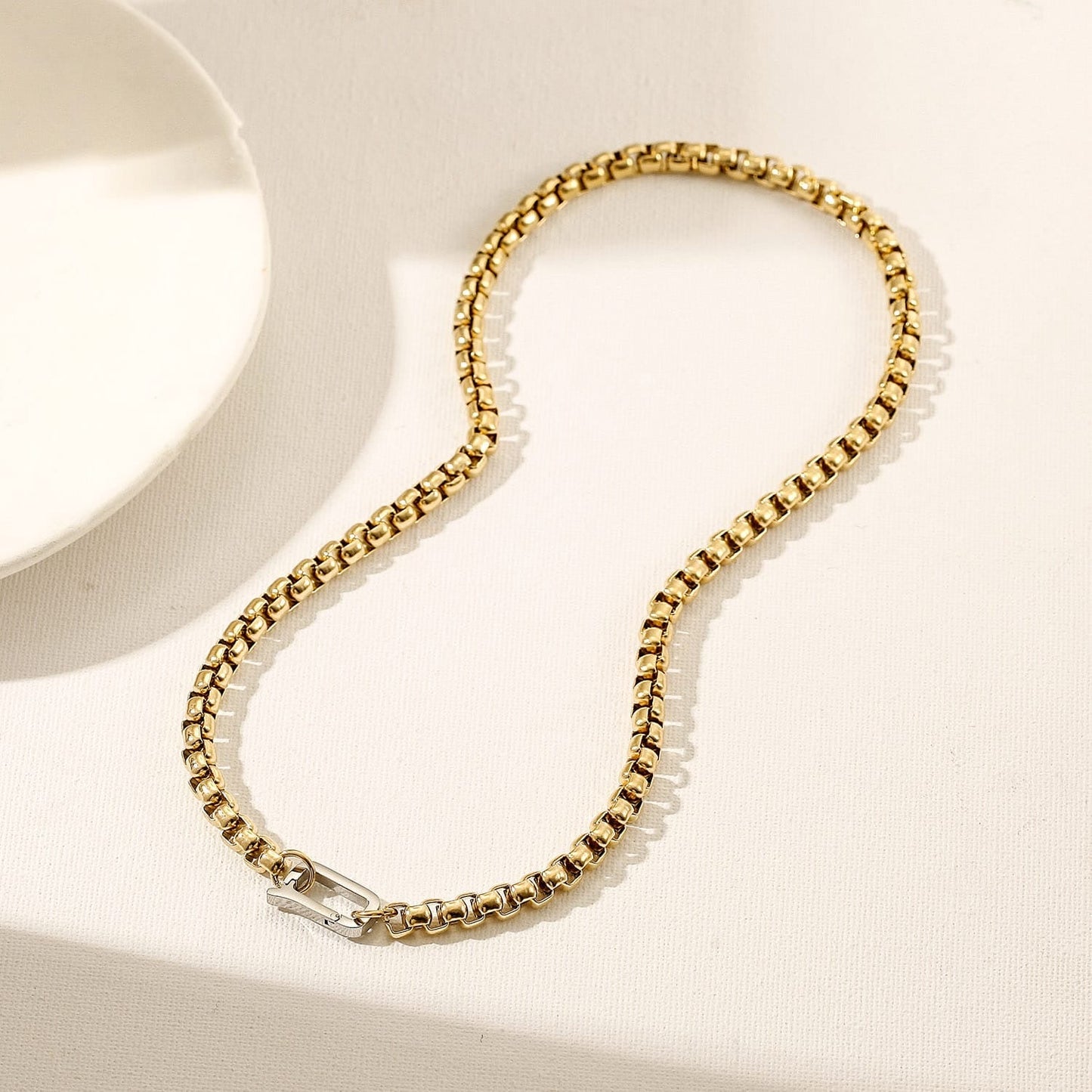 Two Tone Chain Necklace
