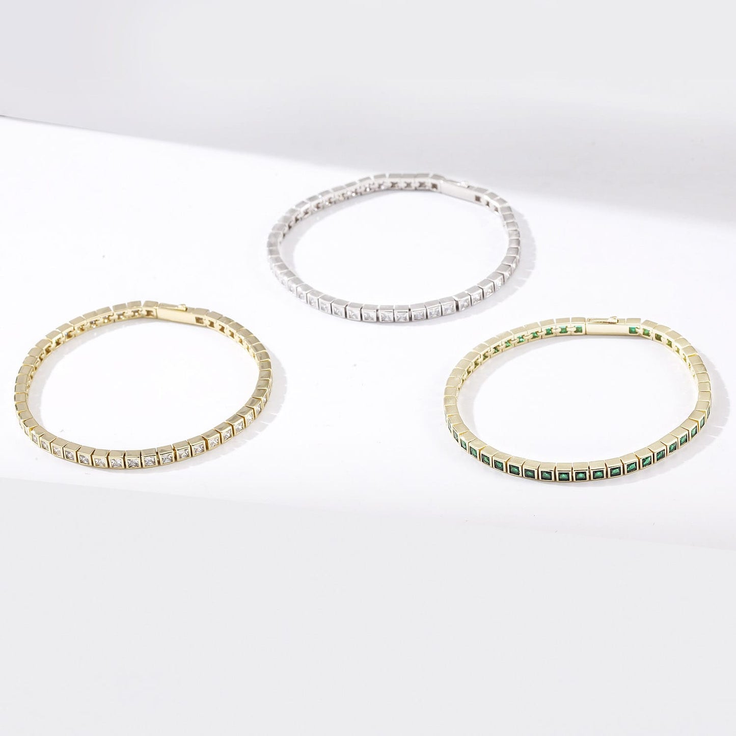 Square Tennis Bracelet