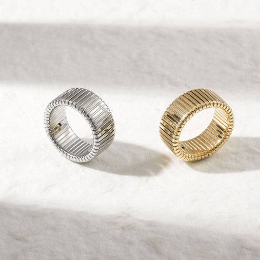 Wide Coil Ring