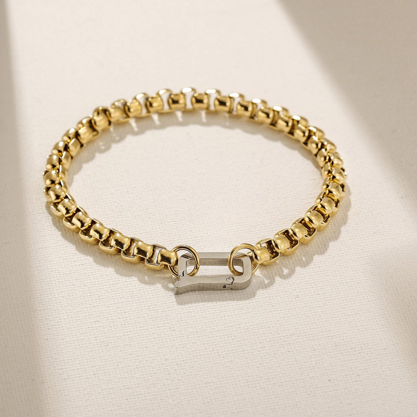 Two Tone Chain Bracelet