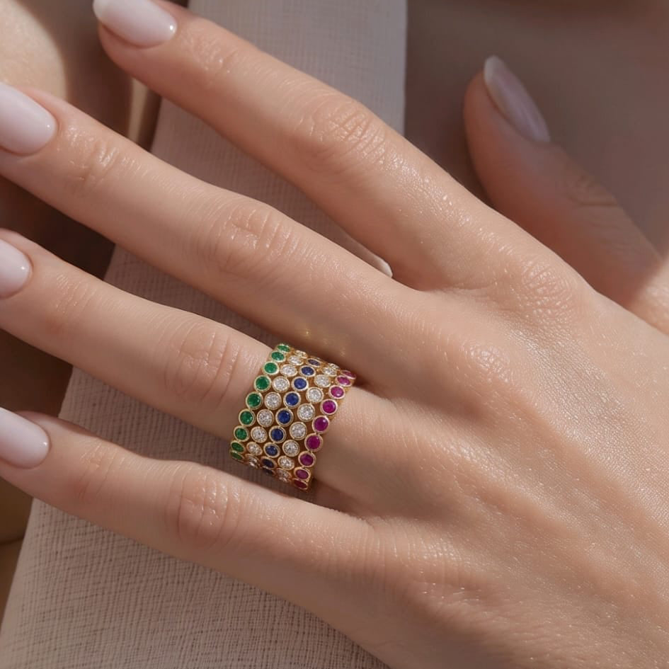 Bezel Eternity Band
