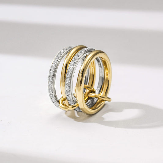 Interlocking Ring 4 Bands