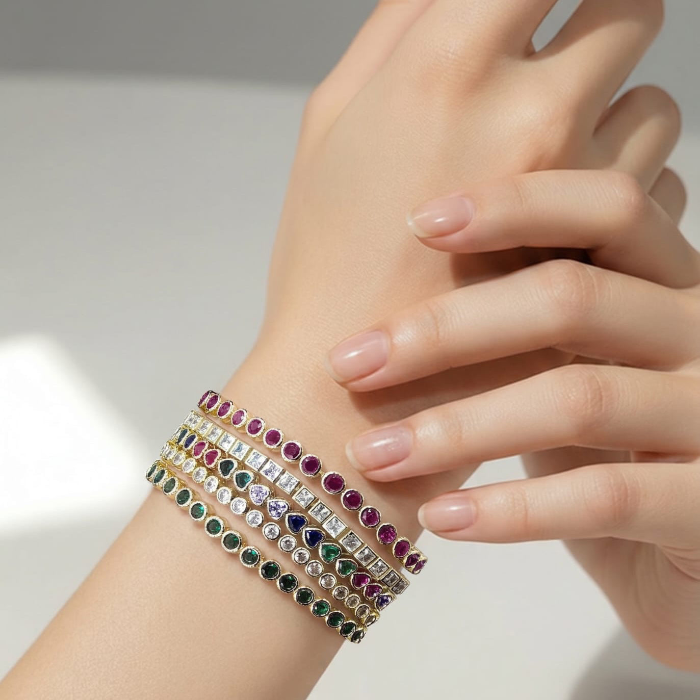 Heart Tennis Bracelet