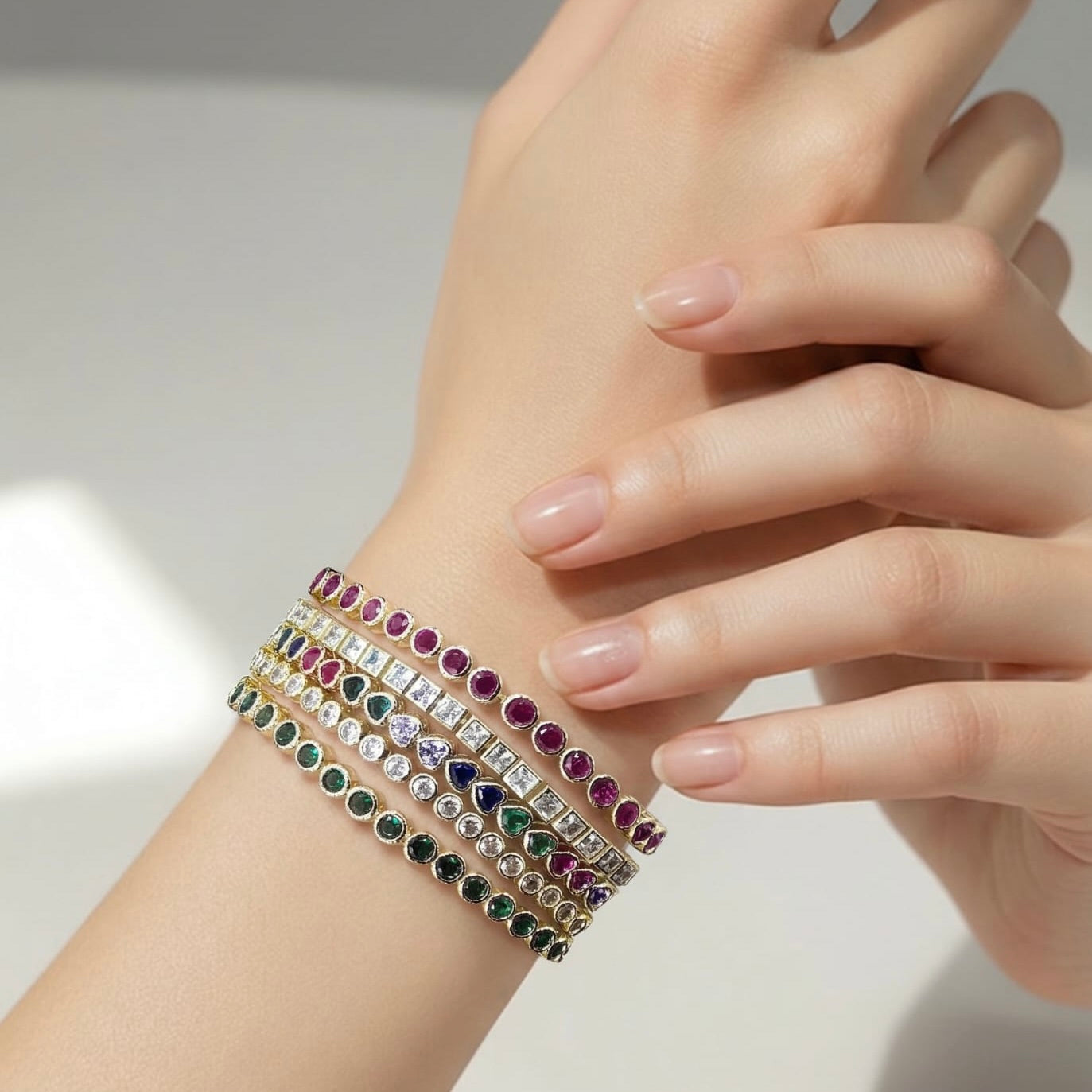 Square Tennis Bracelet