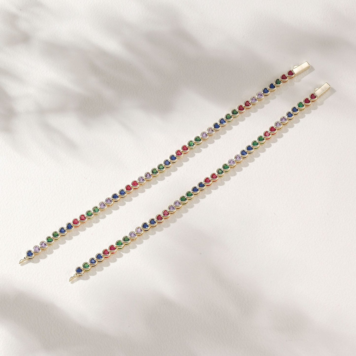 Heart Tennis Bracelet