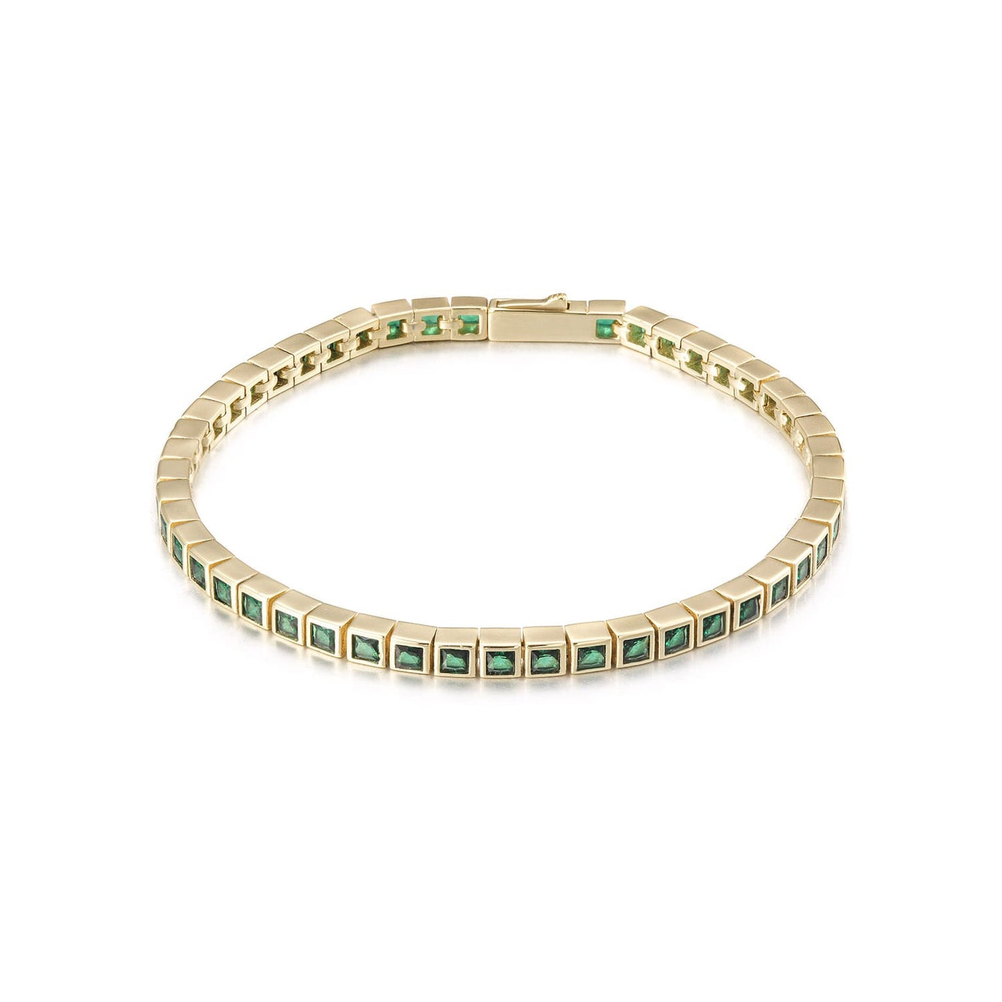 Square Tennis Bracelet