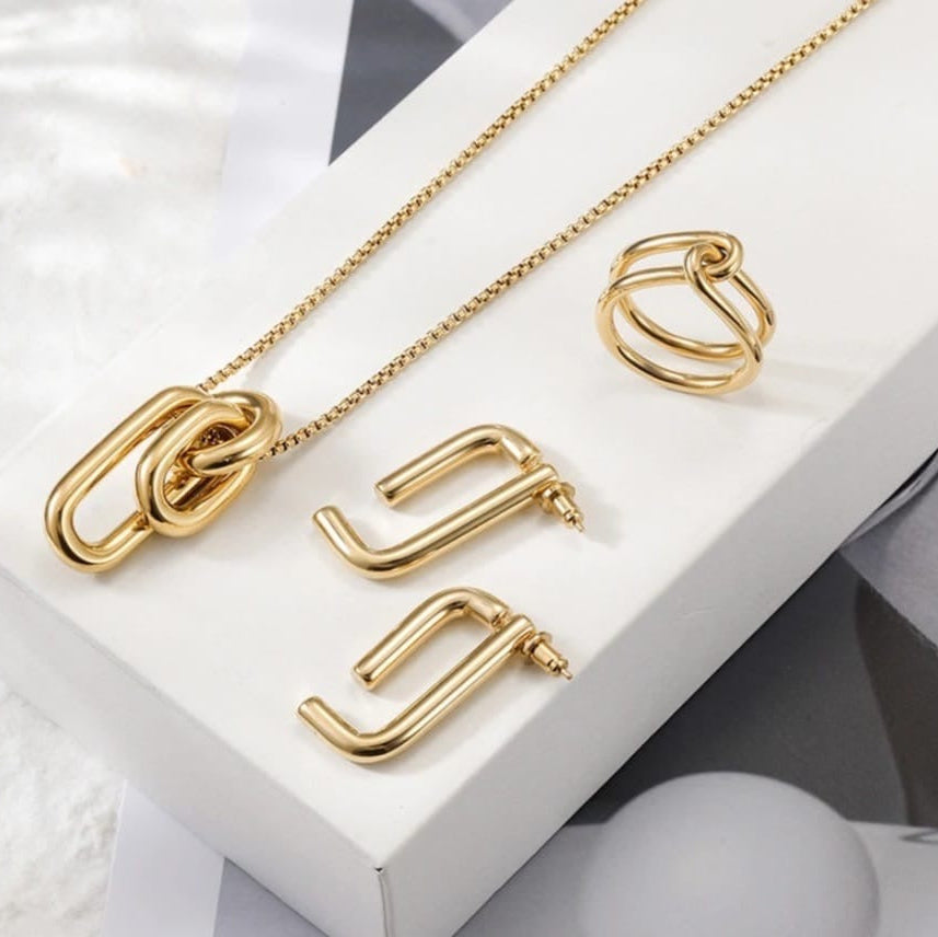 Triple Ring Necklace