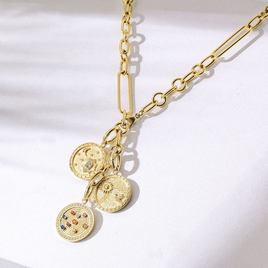 Fiona Necklace with 3 Charms