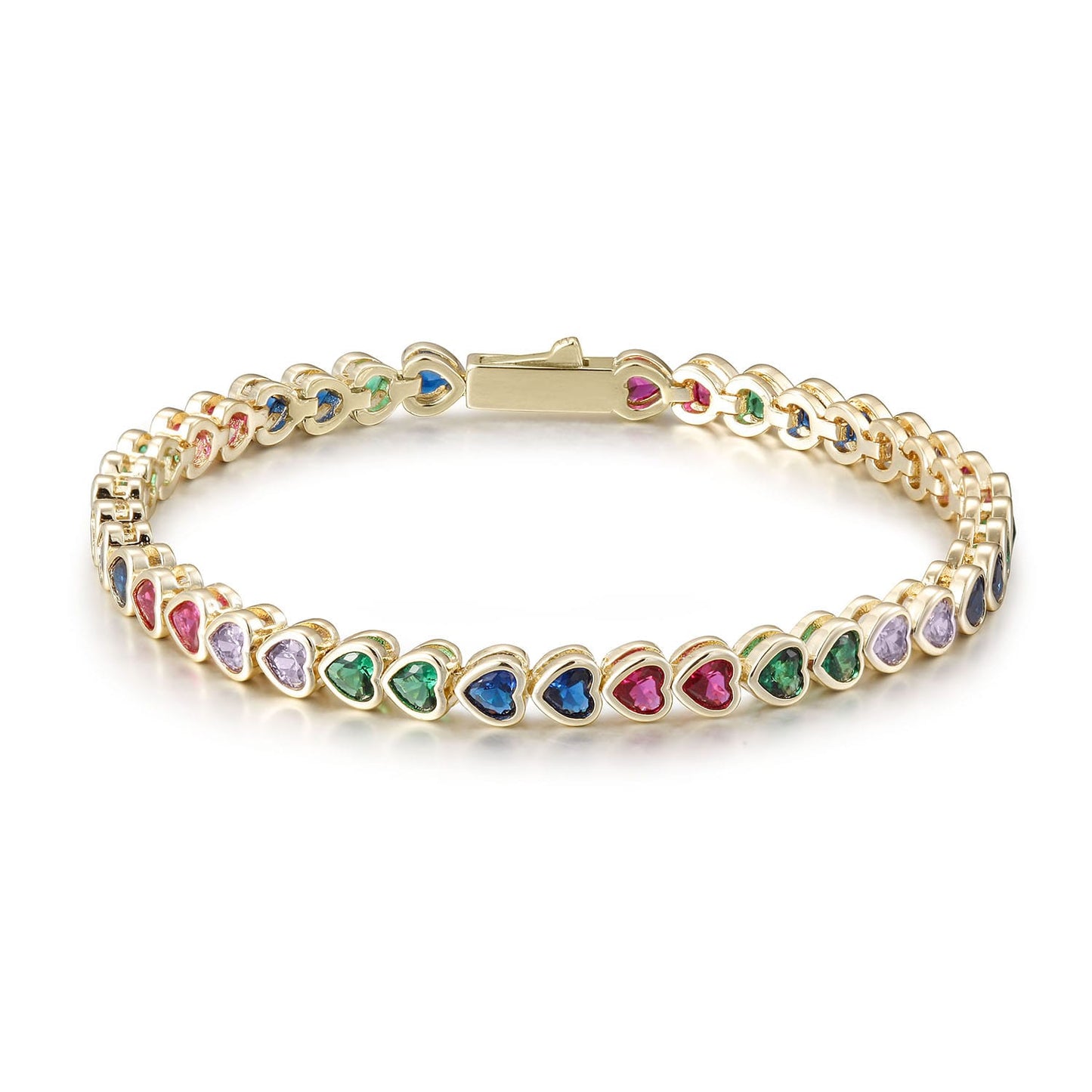Heart Tennis Bracelet