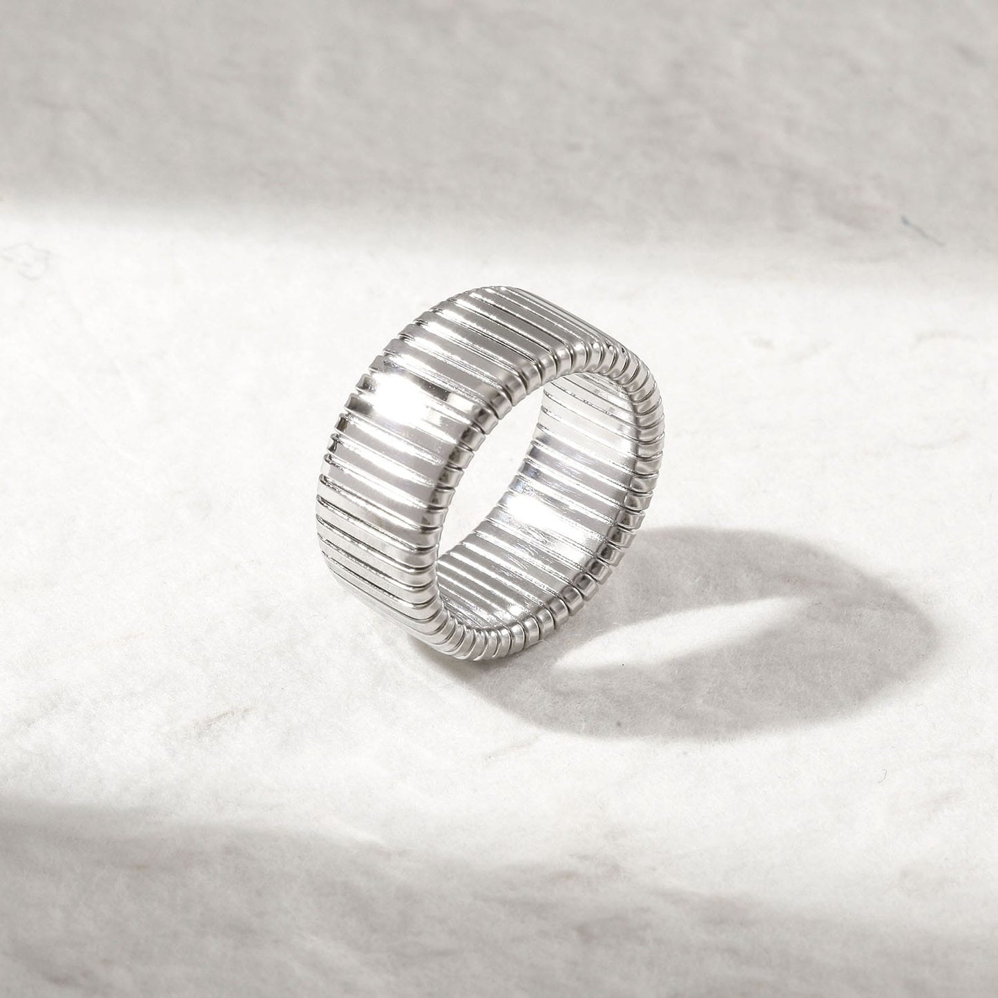 Wide Coil Ring