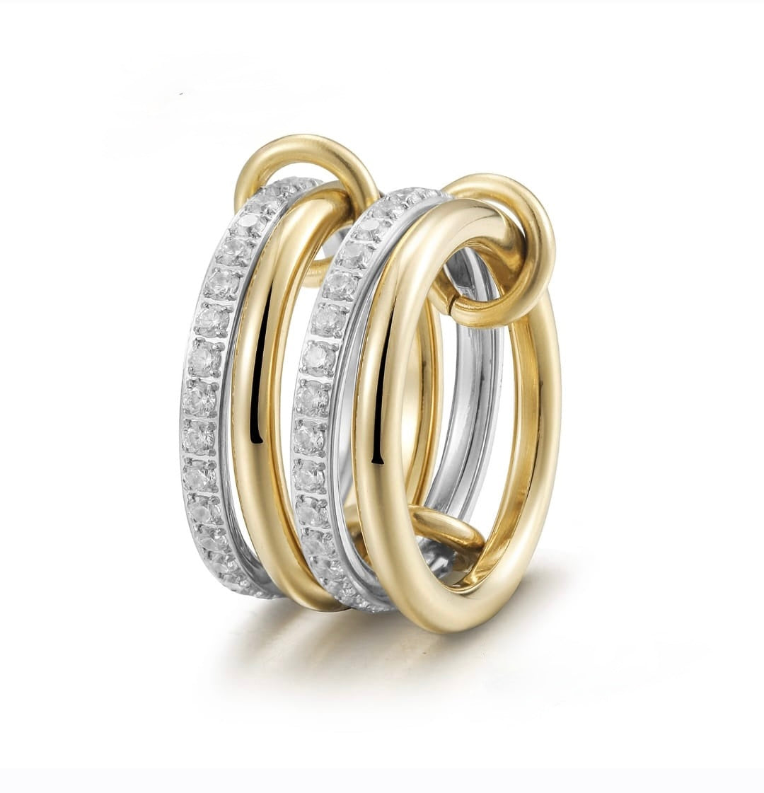 Interlocking Ring 4 Bands