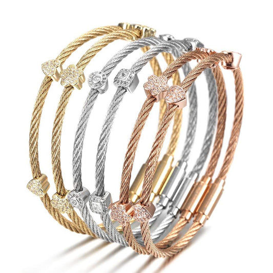Sleek Cable Wire Bracelet