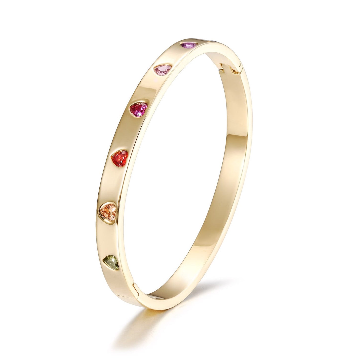 Multi Color Heart Bangle