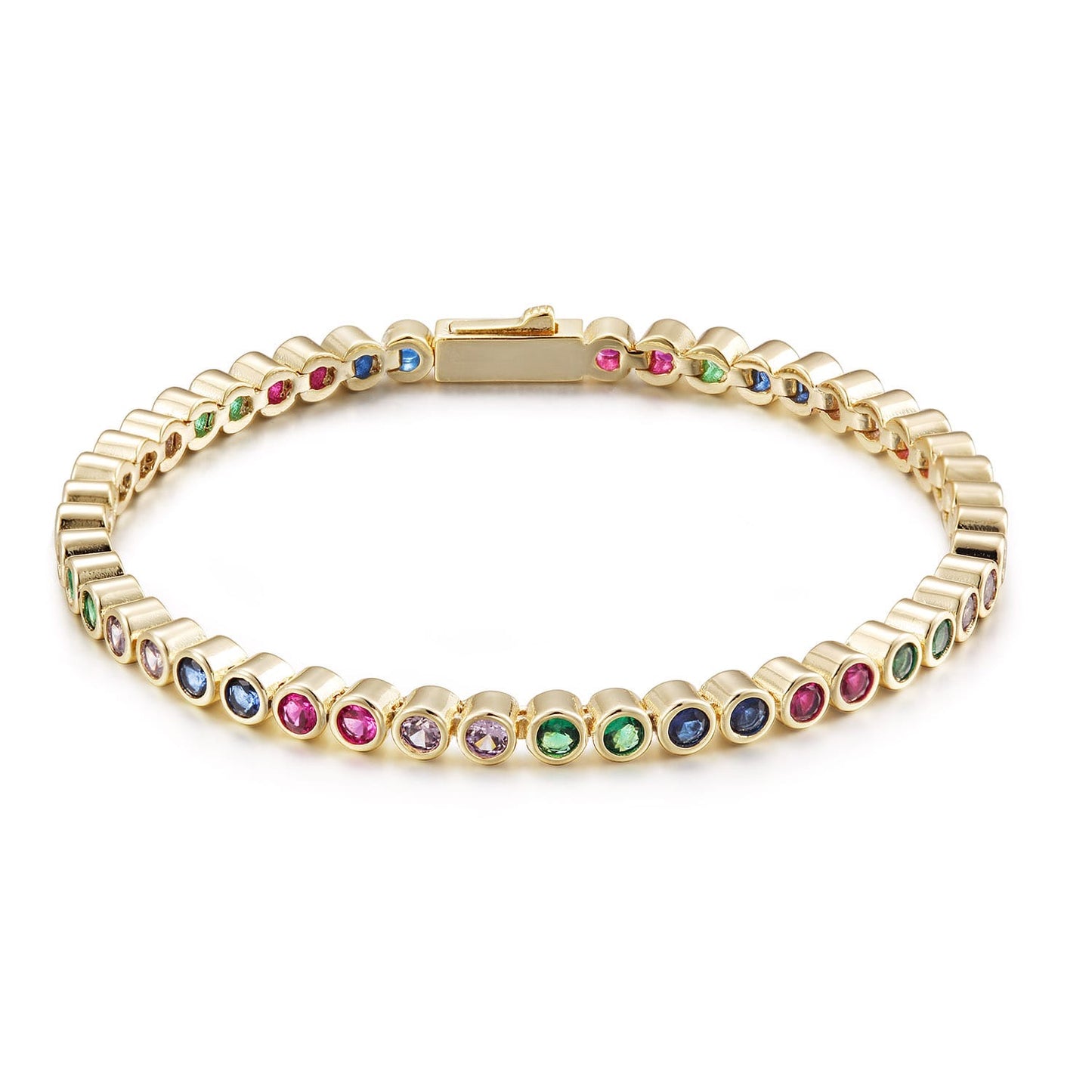 Multi Color Tennis Bracelet