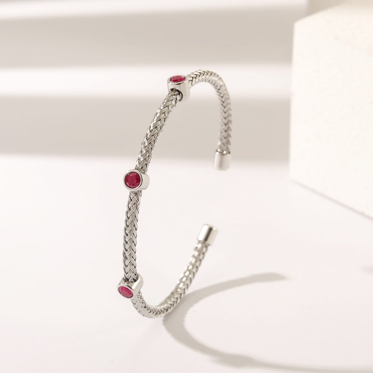 Braided Gemstone Bracelet