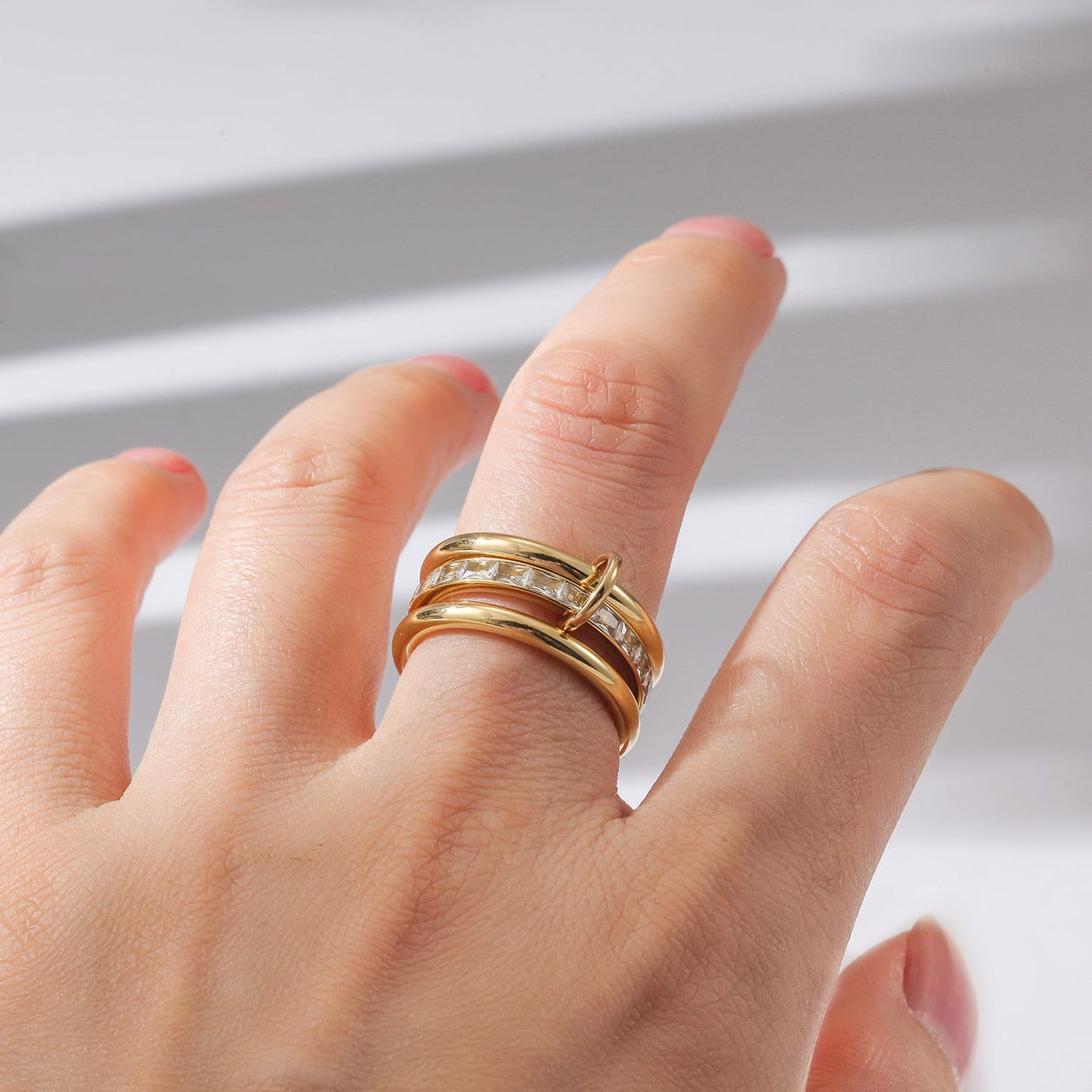Interlocking Ring 3 Bands