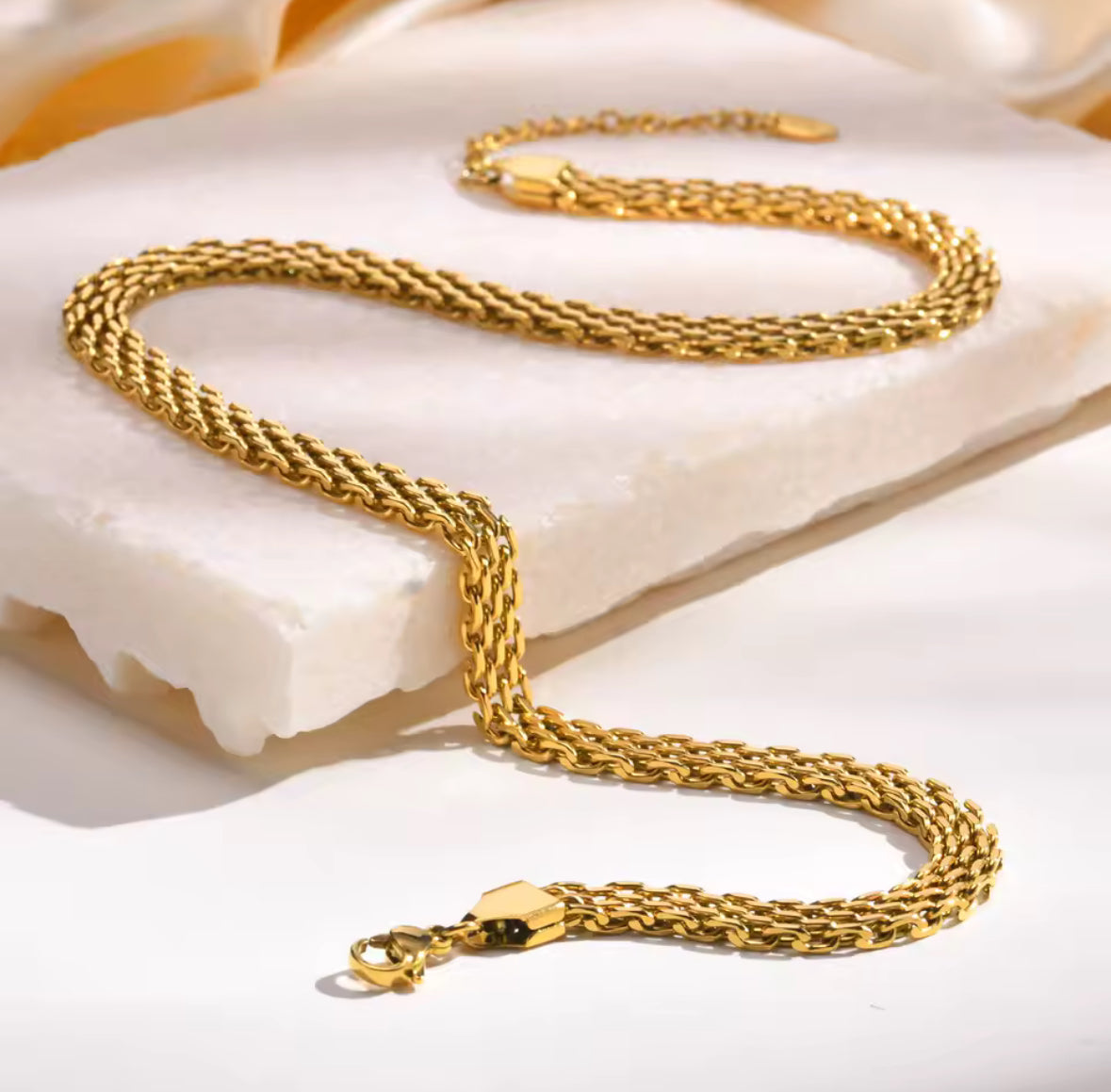 Golden Weave Necklace