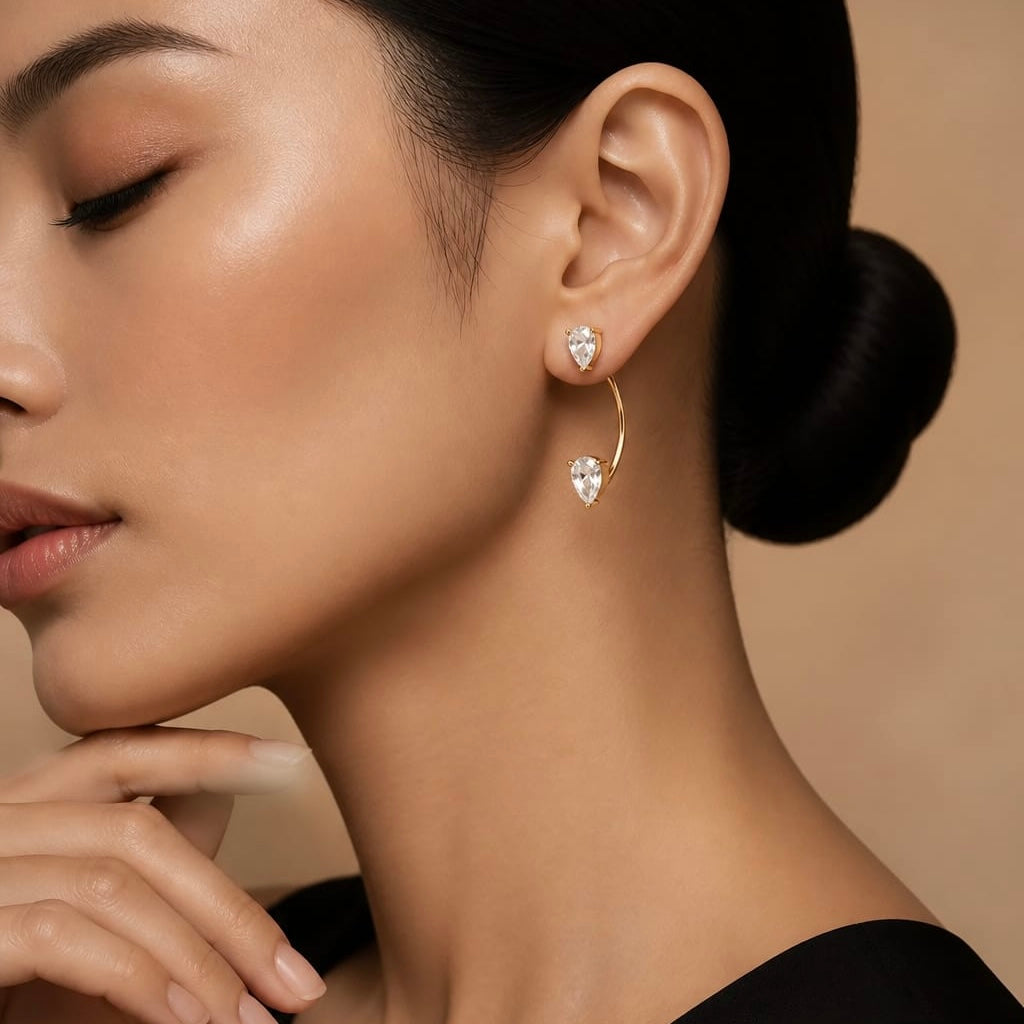 Teardrop Floating Earrings